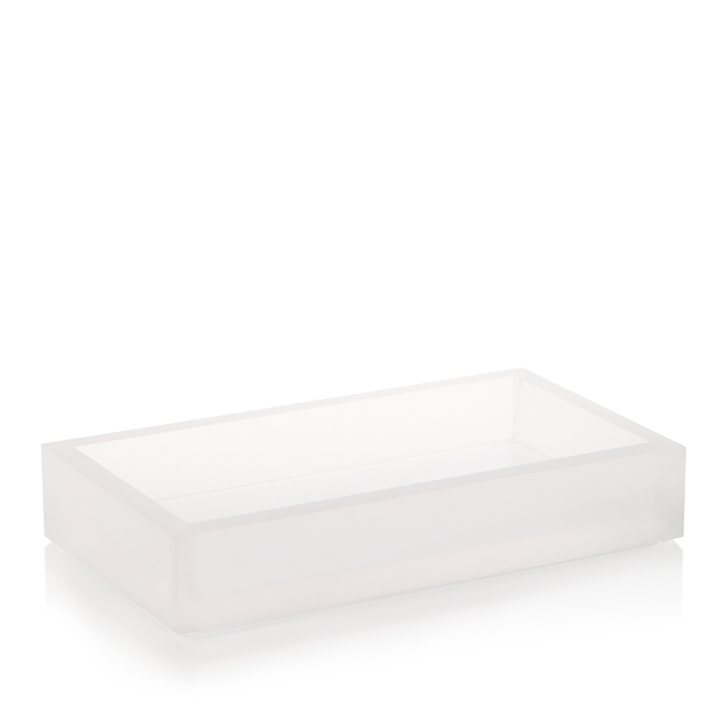 Mike And Ally Frost Snow Small Tray In Frosted White