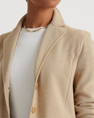 Sweater-Knit Blazer