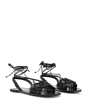 Allsaints Women's Donna Wrapping Ankle Tie Sandals