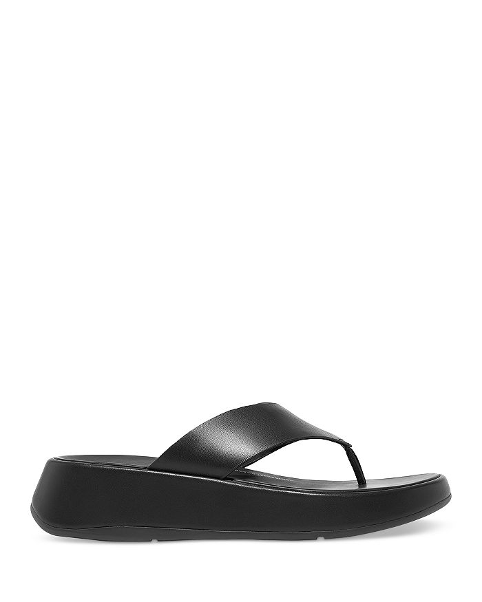 FitFlop Women's F-Mode Luxe Leather Flatform Toe Post Sandals ...