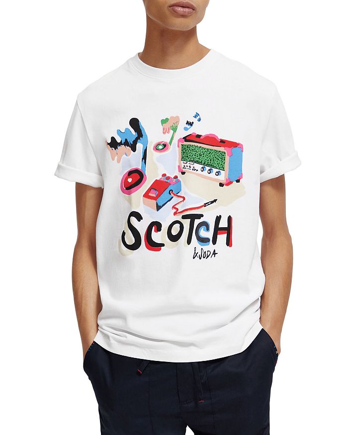 Scotch Soda Day To Night Slim Fit Short Graphic Tee | Bloomingdale's
