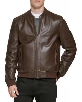 Cole Haan leather jacket high quality