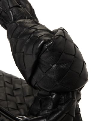 Small Jodie Intrecciato Leather Top Handle Bag