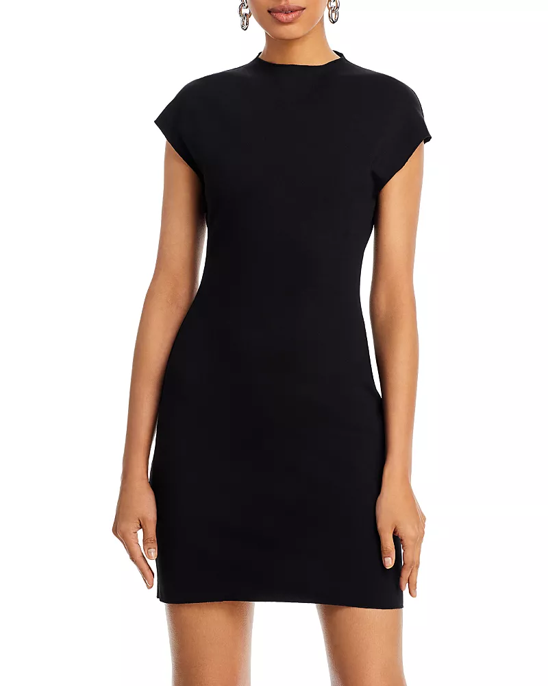 Aqua Ponte Knit Sheath Mini Dress - Exclusive