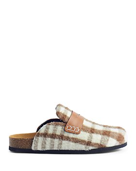 JW Anderson - Men's Check Slip On Penny Loafer Mules