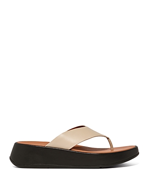 Fitflop F-mode Platform Sandal In Stone Beige