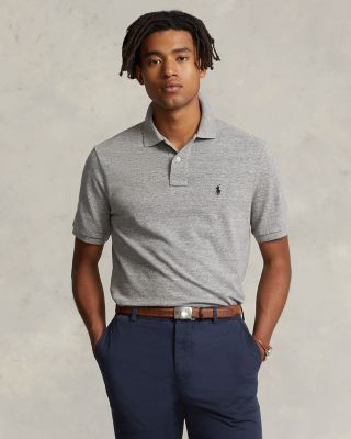 Custom Slim Fit Mesh Polo Shirt