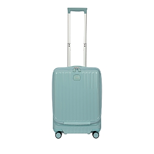 Shop Bric's Positano 21 Carry On Spinner Pocket Suitcase In Light Blue