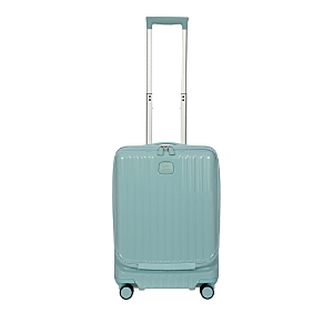 Bric's Positano 21 Carry On Spinner Pocket Suitcase In Light Blue