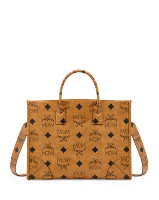 MCM Small Munchen Maxi Visetos Tote Bag - Farfetch