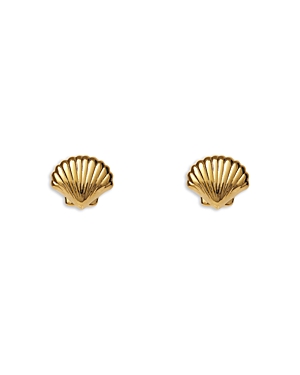 Lele Sadoughi Coquille Shell Stud Earrings in 14K Gold Plated