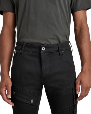 Airblaze 3D Skinny Fit Jeans in Pitch Black