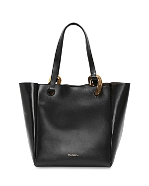 Shop Jw Anderson Chain Cabas Tote Bag In Black/gold