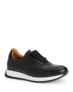 Shop Bruno Magli Men's Ace Lace Up Sneakers In Black