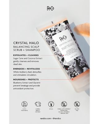 Crystal Halo Balancing Scalp Scrub + Shampoo 3 oz.