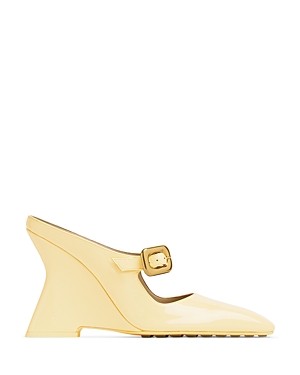 Bottega Veneta Comet Mary Jane Slide In Yellow