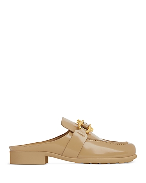 Bottega Veneta Monsieur Calfskin Chain Mule Loafers In Maple