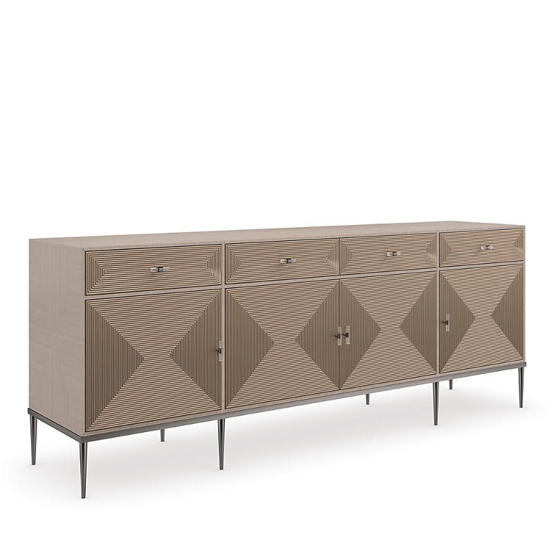 Caracole Low Rise Buffet In Woodland Gray