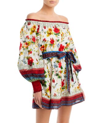 Alice and olivia off the shoulder dress best sale