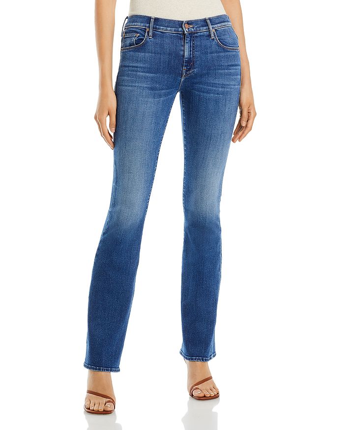 MOTHER The Down Low Weekender Low Rise Bootcut Jeans in Right On ...
