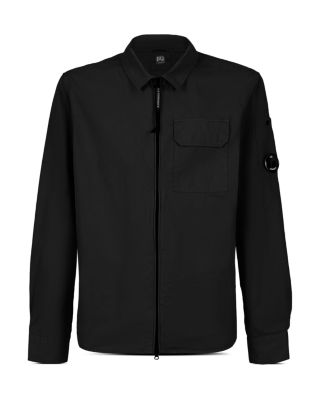 C.P. Company Lens-detail cotton jacket - Black