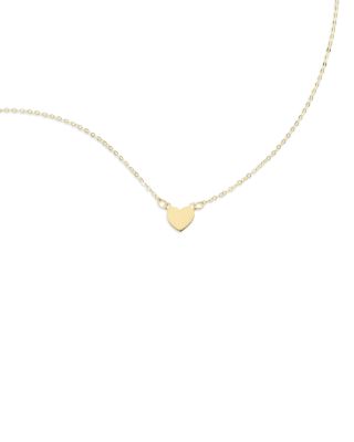 Bloomingdale's Fine Collection Heart Pendant Necklace in 14K Yellow Gold, 18