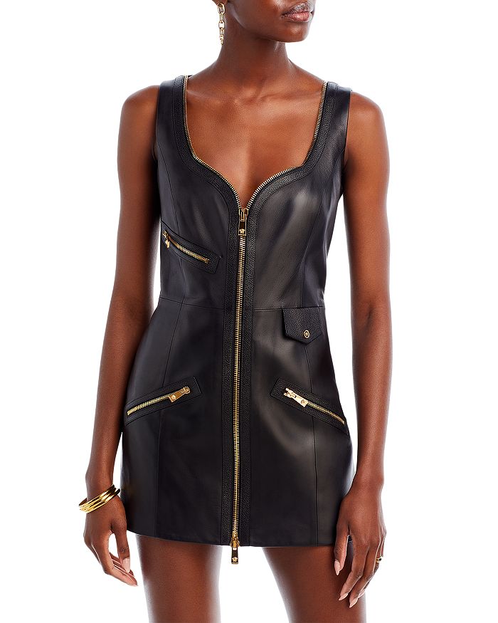Biker leather dress online
