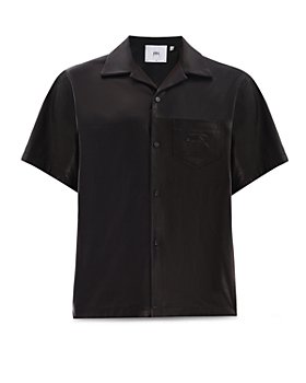 RTA - Oversized Short Sleeve Leather Shirt