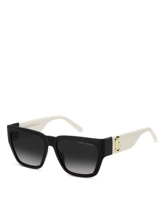 MARC JACOBS Marc Rectangular Sunglasses, 57mm | Bloomingdale's