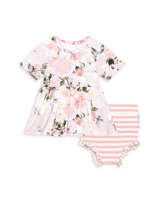 Posh Peanut - Girls' Short Sleeve Peplum Top & Bloomer Set - Baby