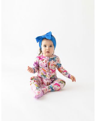 Girls' Butterfly Zip Front Footed Coverall - Baby