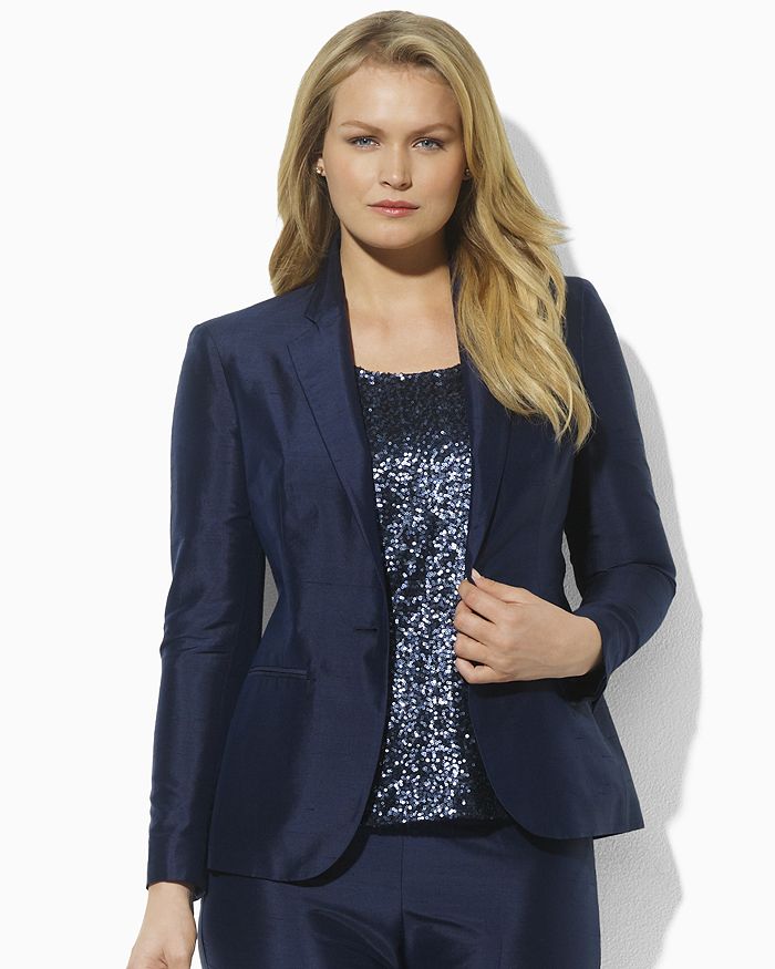 Ralph Lauren Plus Size Benita Linen Jacket | Bloomingdale's