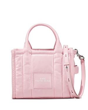 Marc Jacobs The Mini Tote Bag In Bubblegum/nickel