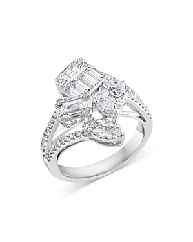 Bloomingdale's - Diamond Bypass Ring in 14K White Gold, 1.80 ct. t.w. - 100% Exclusive