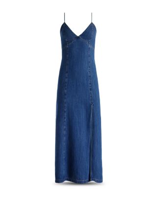Alice and Olivia Julietta Denim Midi Dress | Bloomingdale's
