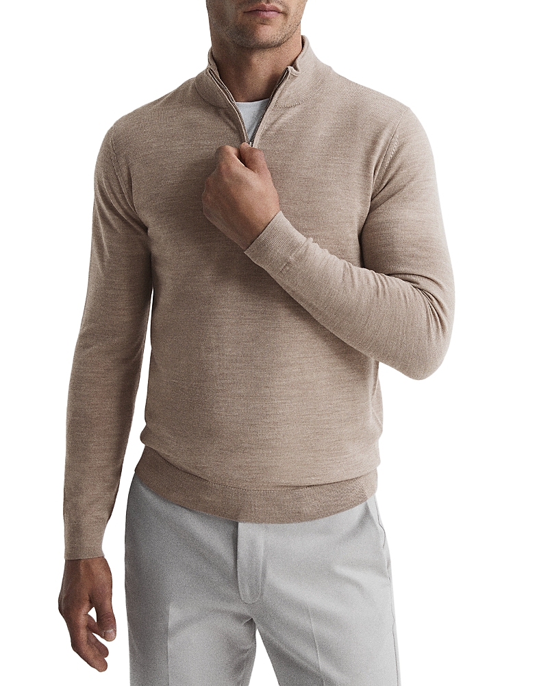 Reiss Blackhall Long Sleeved Merino Funnel Neck Sweater