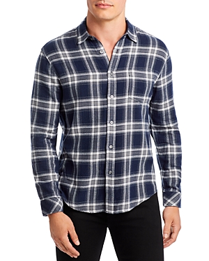 Rails Lennox Flannel Relaxed Fit Shirt In Navy Cove