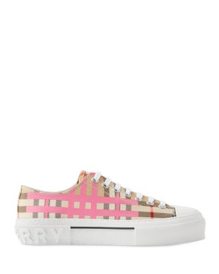 Burberry Women s Jack Check Low Top Sneakers Bloomingdale s