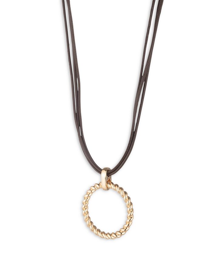 CHANEL: leather woven chain necklace, $700