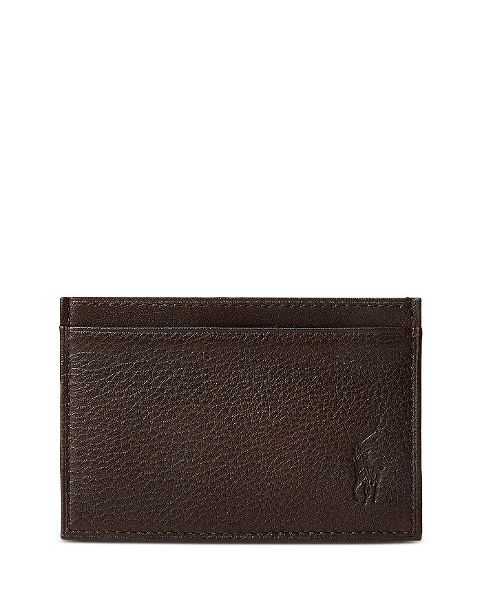 Polo Ralph Lauren Pebbled Leather Slim Card Case | Bloomingdale's