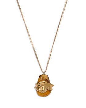 Completedworks - Frozen Gesture Stone Pendant Necklace in 14K Gold Plated Sterling Silver, 18"