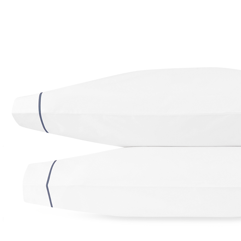Matouk Bergamo Pillow Case, King Pair In Baltic