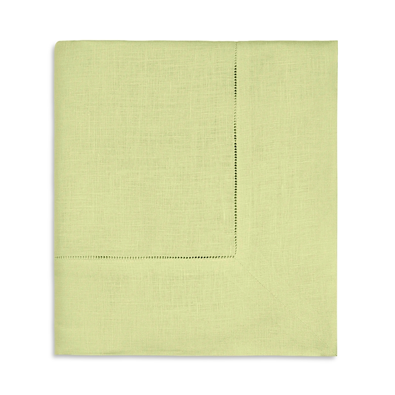 Sferra Festival Round Linen Tablecloth In Kiwi