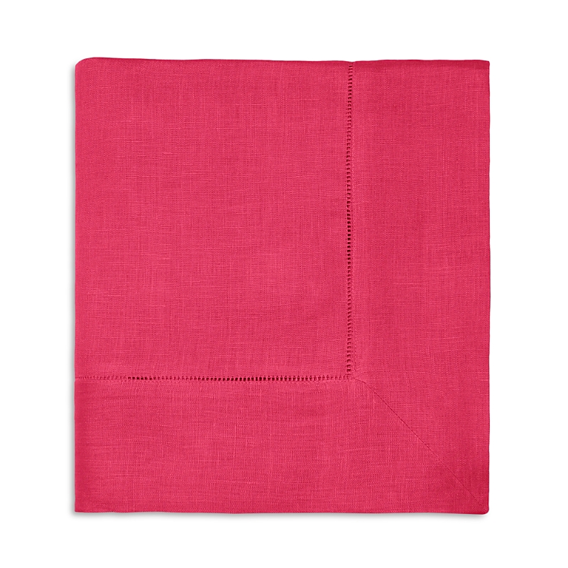 Sferra Festival Round Linen Tablecloth In Raspberry