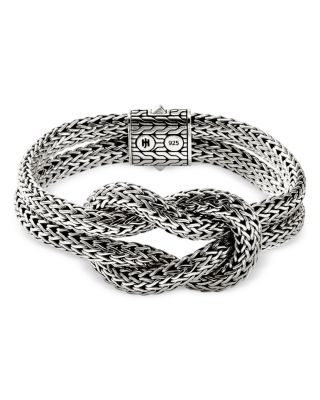 JOHN HARDY - Sterling Silver Classic Chain Love Knot Woven Link Bracelet