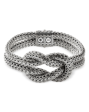 Shop John Hardy Sterling Silver Classic Chain Love Knot Woven Link Bracelet