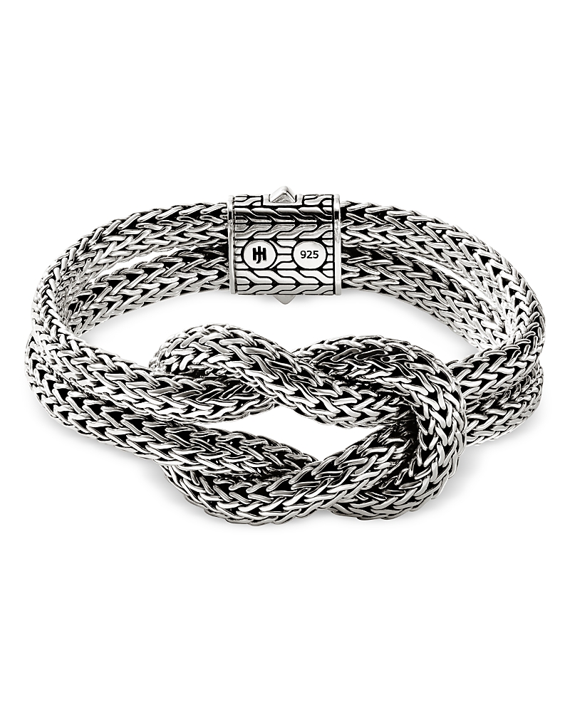 John Hardy Classic Chain Knot Layered Rope Bracelet In Silver