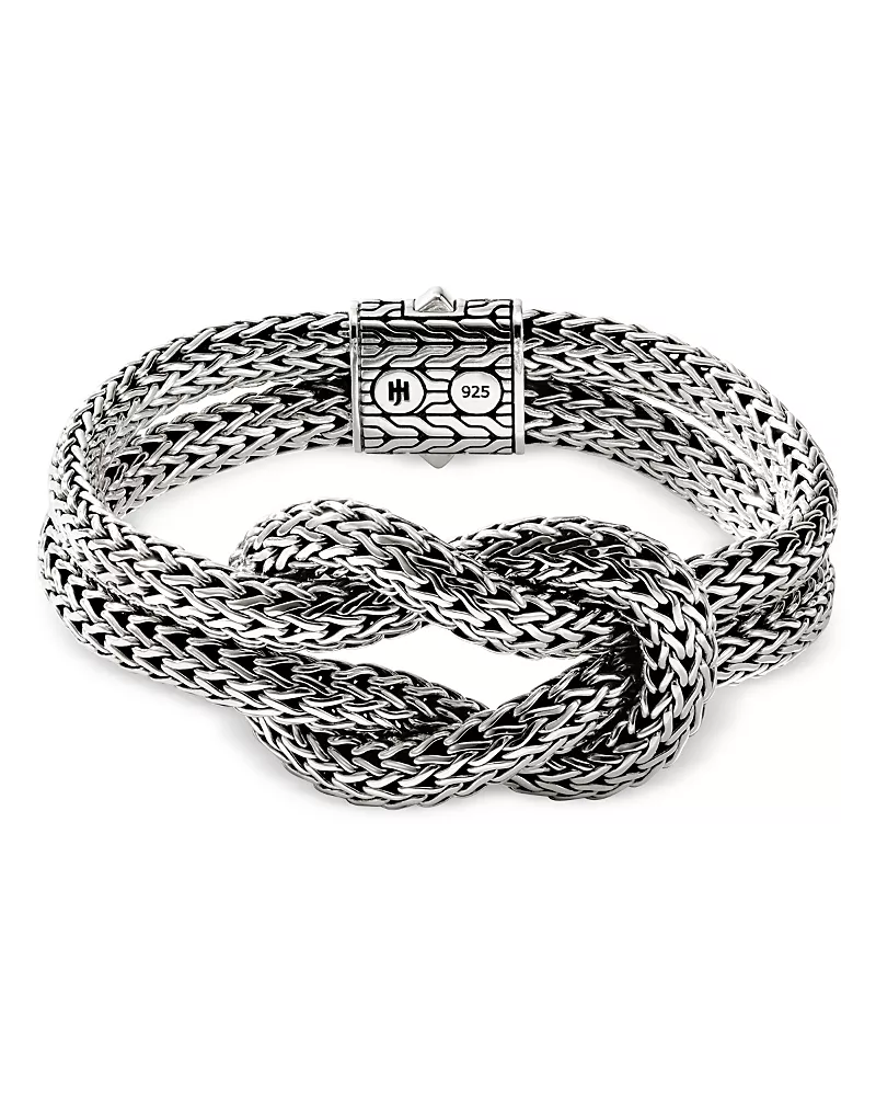 John Hardy Sterling Silver Classic Chain Love Knot Woven Link Bracelet