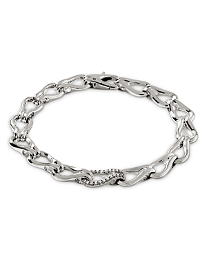 John Hardy Women's Surf Sterling Silver & Diamond Link Bracelet In Silver