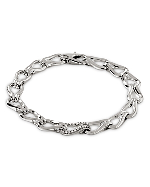 Shop John Hardy Sterling Silver Diamond Pave Open Link Bracelet